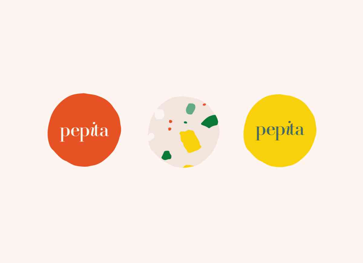 Identite visuelle logo et pattern Pepita marque italienne d'art de vivre